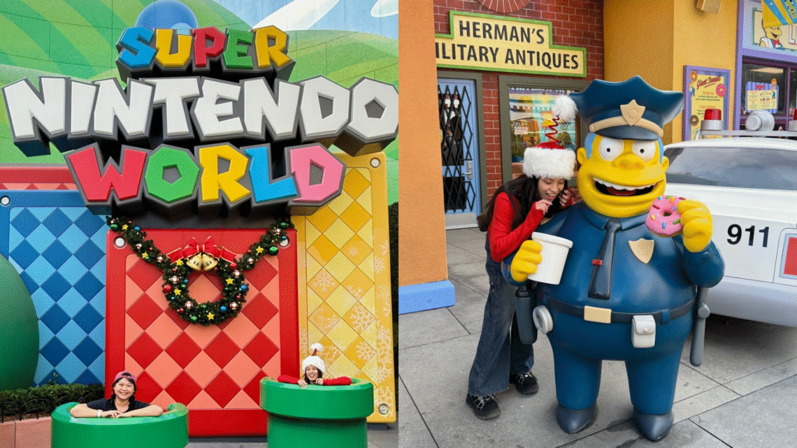 Nintendo and Simpsons area at Universal Studios Hollywood 任天堂與辛普森主題園區 打卡拍照推薦