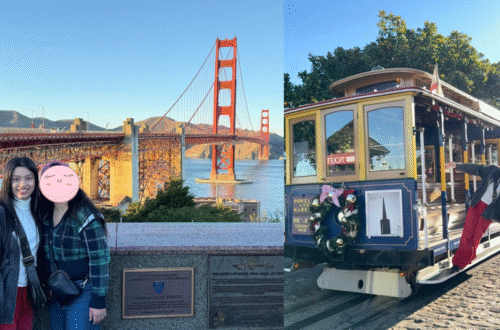 Golden Gate Bridge and San Francisco cable car 金門大橋與舊金山噹噹車 經典地標合照推薦