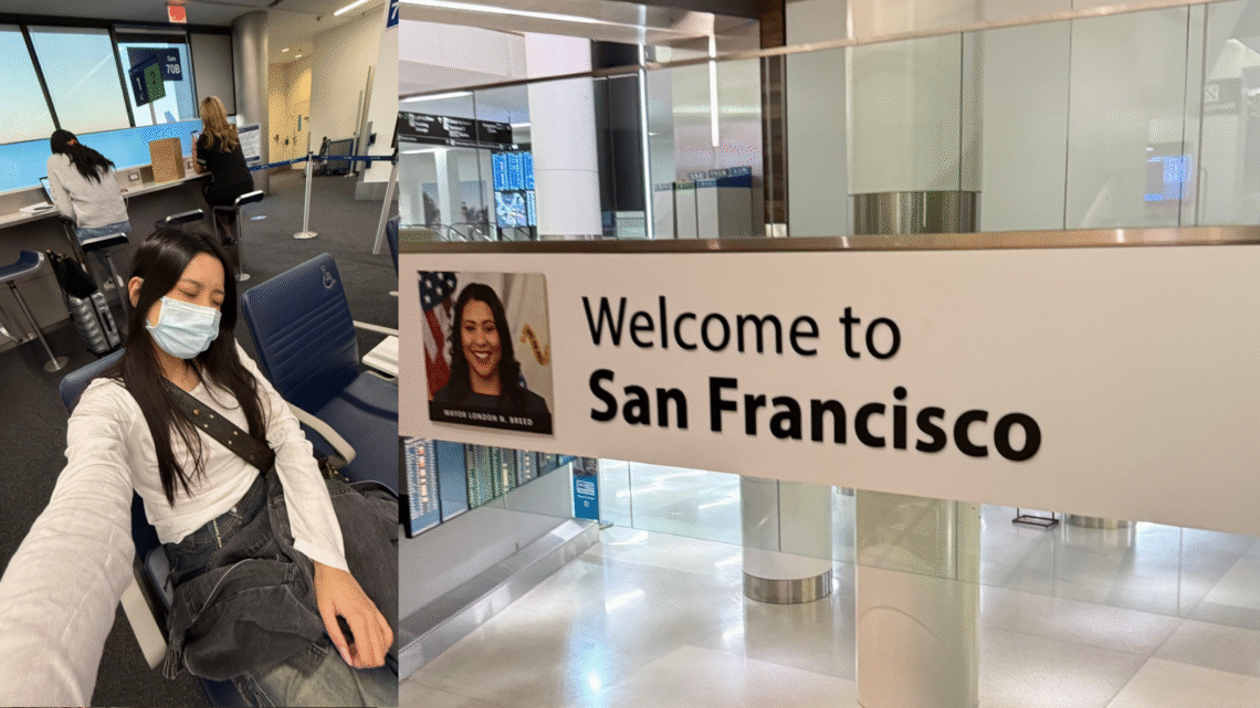 LAX to SFO flight experience 美國加州海關入境英文對話 自助通關教學 美國機場流程