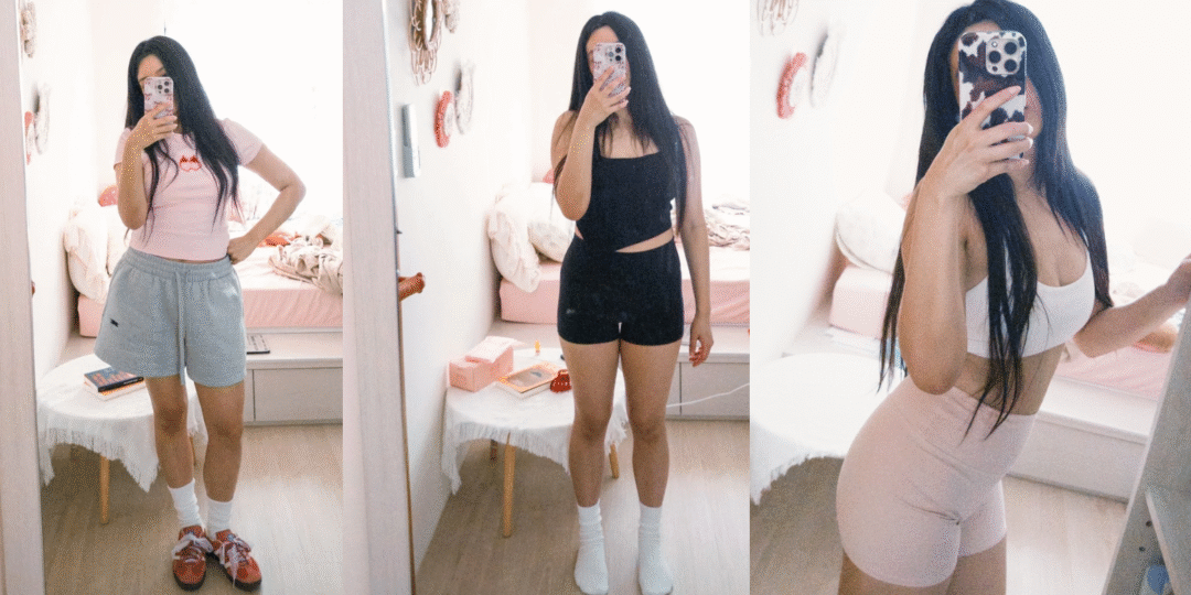 Gym outfit featuring CSB and Alo Yoga leggings 健身穿搭推薦 瑜伽褲日常運動穿搭分享