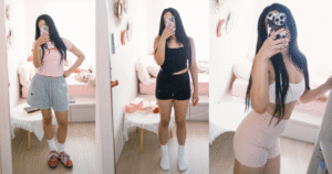 Gym outfit featuring CSB and Alo Yoga leggings 健身穿搭推薦 瑜伽褲日常運動穿搭分享