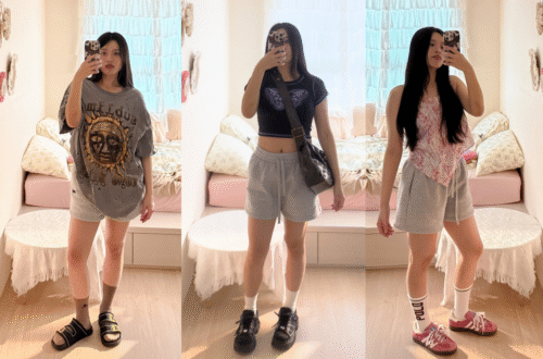 站姿全圖版！復古太陽T＋Marni拖鞋搭配厚襪，舒適日常穿搭也能超有態度🌞🧦