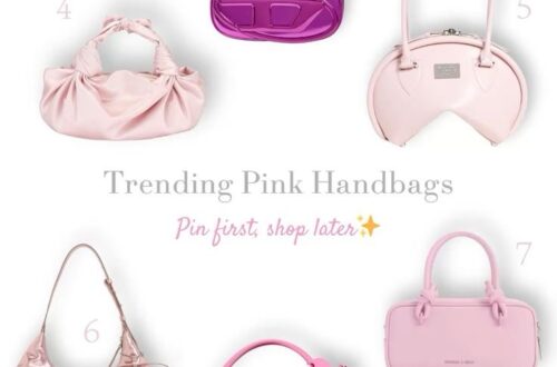 Collage of trending pink handbags – 10 stylish designs in blush, hot pink, and pastel tones.