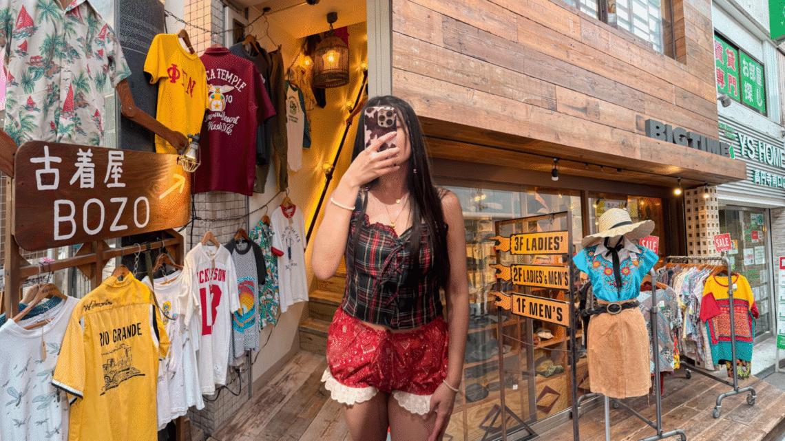 Koenji thrift shop Big Time Tokyo featuring vintage clothing and unique retro fashion