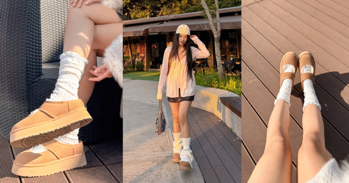 UGG雪靴與厚底毛毛鞋選購指南：159cm小個子實測UGG Bea瑪莉珍鞋、Tazz厚底拖鞋、Ultra Mini短靴尺寸挑選與Cettire、Farfetch歐美電商退稅比價表